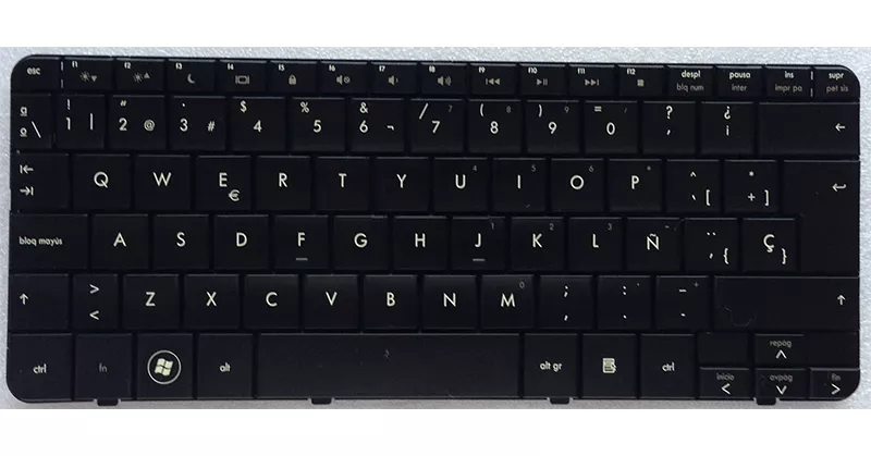 Teclado compatible para port&aacute;til HP dv2 series/dv2-1000 series  negro