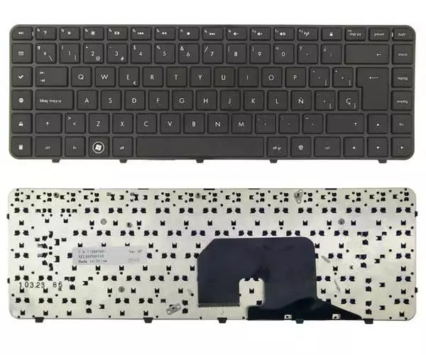 Teclado compatible para port&aacute;til HP dv6-3000 con marco negro