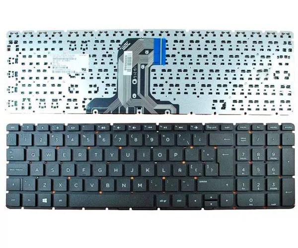 Teclado compatible para port&aacute;til HP Pavilion 15-ba / 15-ac / 250 g4 / 255 g4 / 15-af / Negro / Sin marco