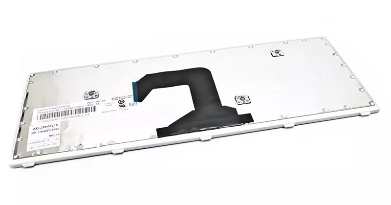 Teclado compatible para port&aacute;til LENOVO Ideapad U410 / Negro con marco plata / 25208031