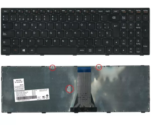Teclado compatible para port&aacute;til LENOVO IdeaPad G50-45 / G50-70 / Z50-70 / B50-70 / Negro
