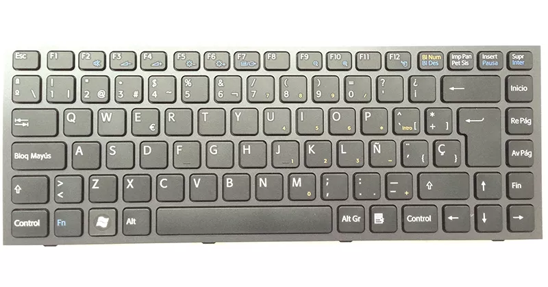 Teclado compatible para port&aacute;til SONY vpc-s11 negro con marco
