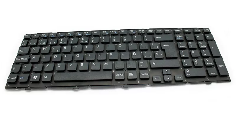 Teclado compatible para port&aacute;til SONY Vaio vpc-eh negro sin marco