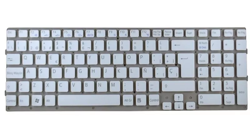 Teclado compatible para port&aacute;til SONY vpc-ec blanco  vpcec2m1e / vpceb4e1