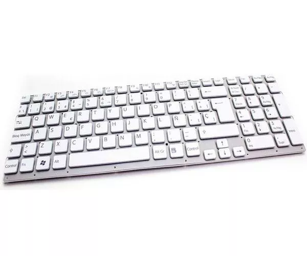 Teclado compatible para port&aacute;til SONY vpc-eb series blanco sin marco
