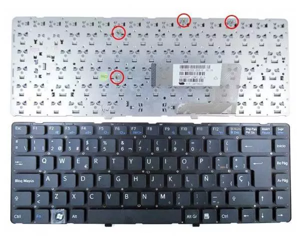 Teclado compatible para port&aacute;til SONY vgn-nw series negro