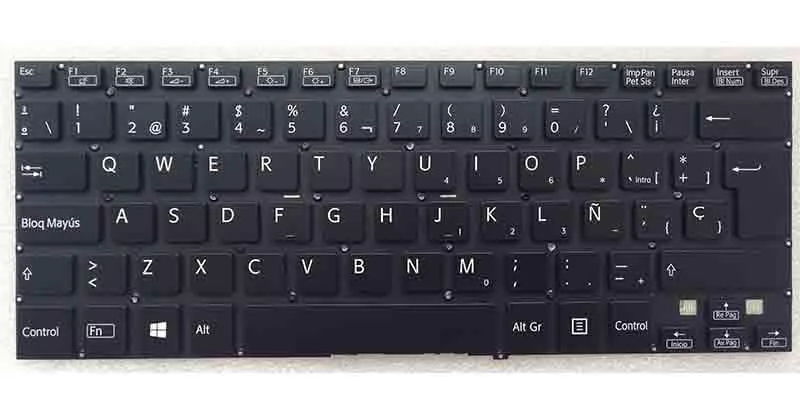 Teclado compatible para port&aacute;til SONY fit 14 negro
