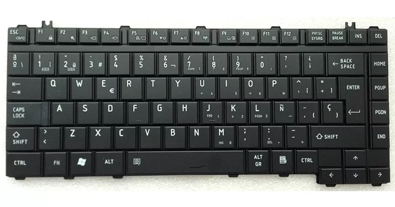 Teclado compatible para port&aacute;til TOSHIBA A200 / M200 / L200/ L300/ F40  negro