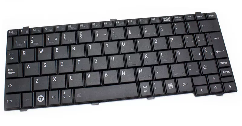 Teclado compatible para port&aacute;til TOSHIBA nb200/nb205/nb250/nb500 negro