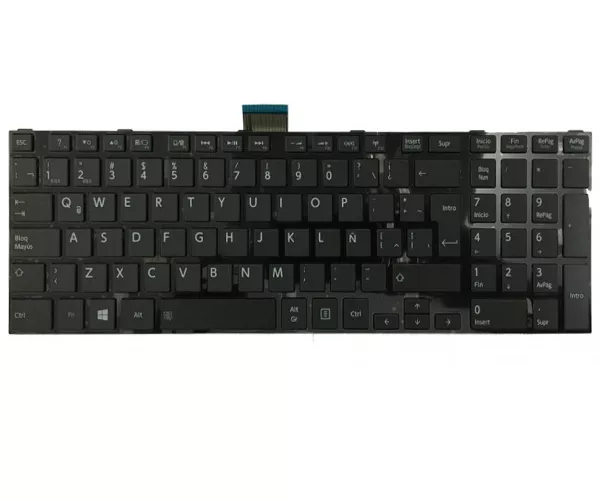 Teclado compatible para port&aacute;til TOSHIBA Satellite s50 / l50-a / s50-a / Marco negro
