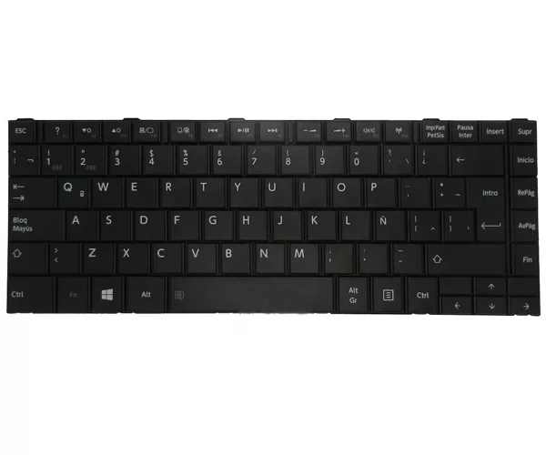 Teclado compatible para port&aacute;til TOSHIBA c40 / c40d / c40t / c45  negro
