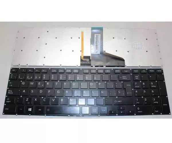 Teclado compatible para port&aacute;til TOSHIBA Satellite p50-a / p70-a / p55-a / p55-b + backlight negro