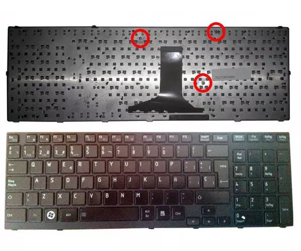 Teclado compatible para port&aacute;til TOSHIBA A660 / a665 negro