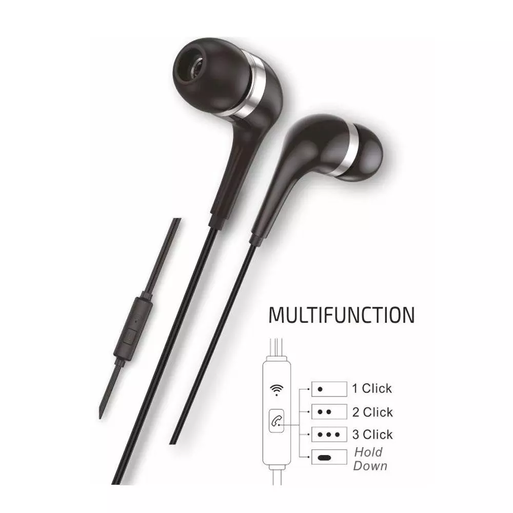 Auriculares Intrauditivos earTECH Hop / Micr&oacute;fono / Type-C 1.2m / Negros / TEC1305 / Tech One Tech
