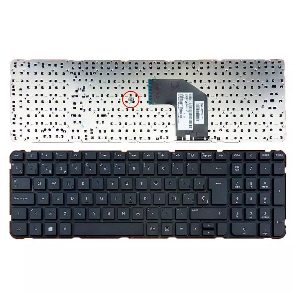 Teclado compatible para port&aacute;til HP g6-2000 negro ( sin marco )