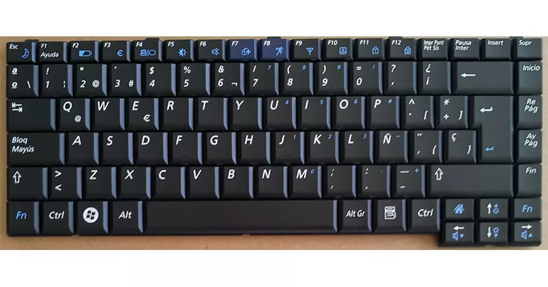 Teclado compatible para port&aacute;til SAMSUNG r510 / r60 / r70 / r560 / p510 negro