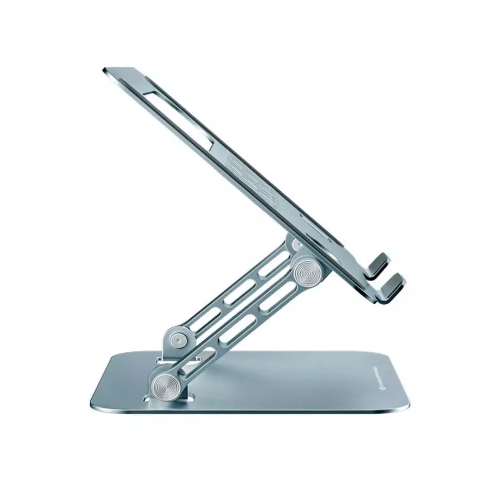Soporte universal aluminio para Portatil Hasta 17" Conceptronic  / Plegable / Altura Ajustable / Gris / THANA10G