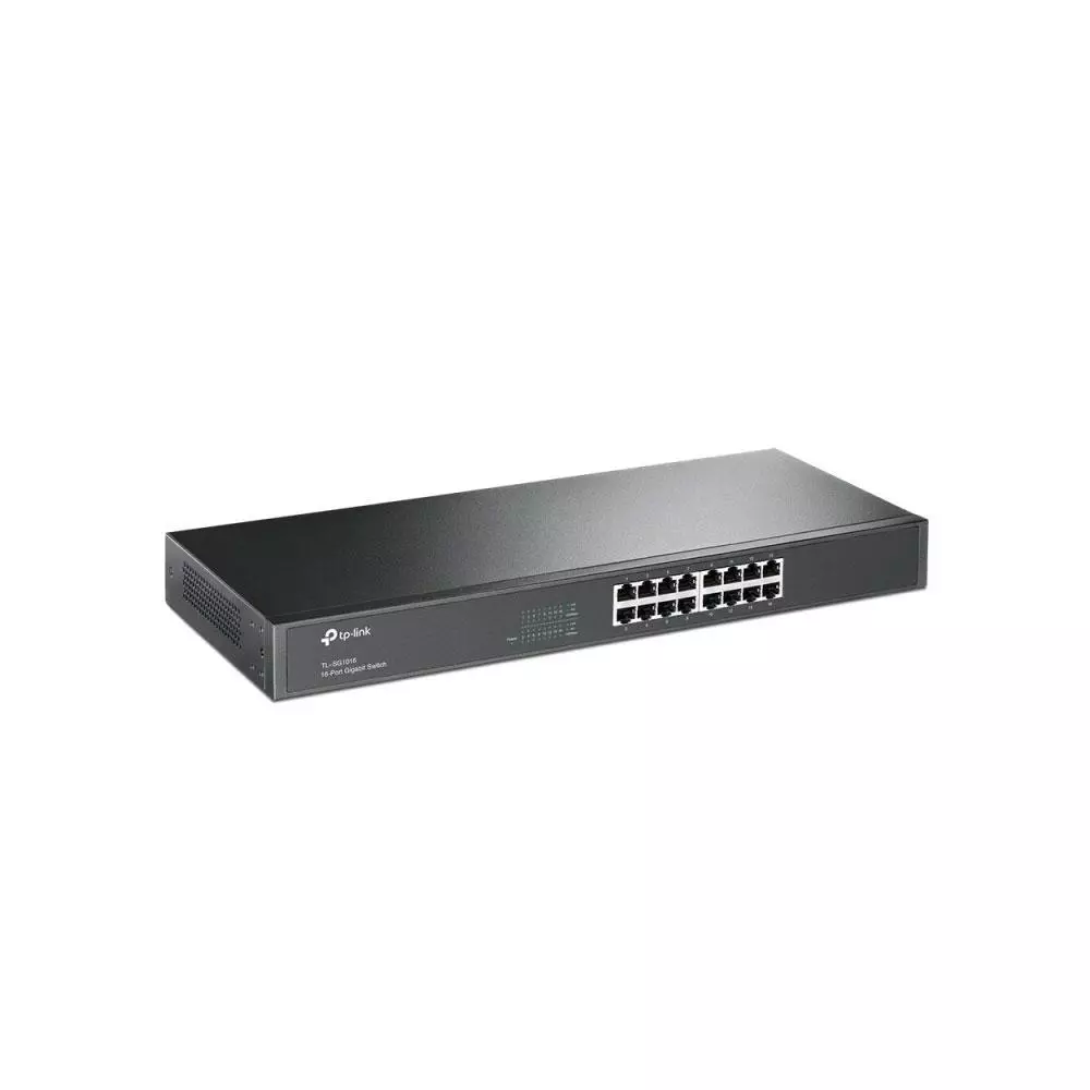Switch 16p 10/100/1000 Gigabit No gestionable TP-Link / Carcasa met&aacute;lica / Enrackable / TL-SG1016