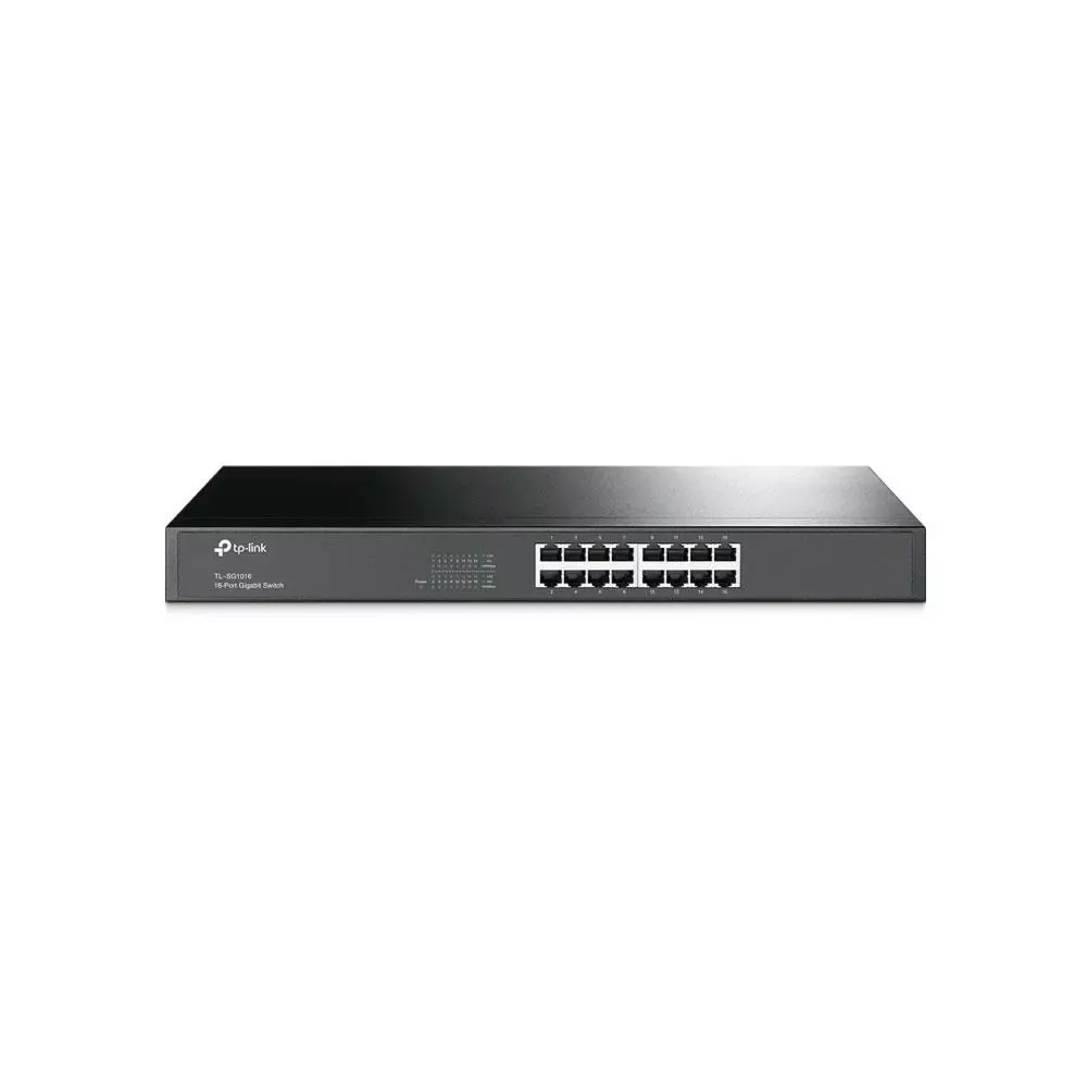 Switch 16p 10/100/1000 Gigabit No gestionable TP-Link / Carcasa met&aacute;lica / Enrackable / TL-SG1016