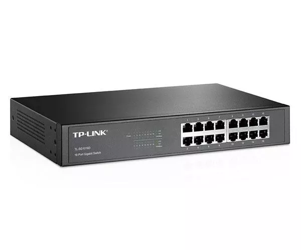 Switch 16p 10/100/1000 Gigabit No gestionable TP-Link / Carcasa met&aacute;lica / No Rack / TL-SG1016D