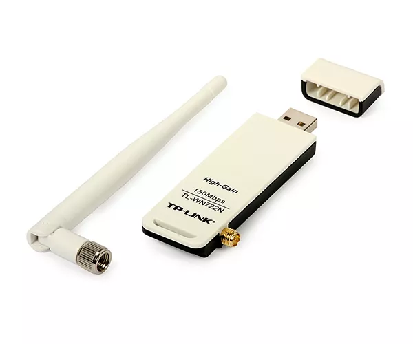 Tarjeta de Red USB Wifi TL-WN722N / 150Mbps / Antena desmontable / TP-Link