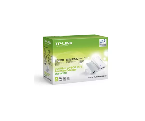 PLC TL-WPA4220KIT av600 TP-Link / 300 Mbit/s / Ethernet Wifi