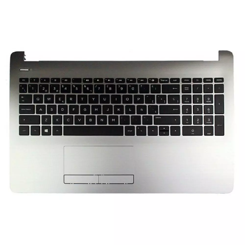 Top case + Teclado compatible para port&aacute;til HP 15-BS / 15-BW Plata/negro