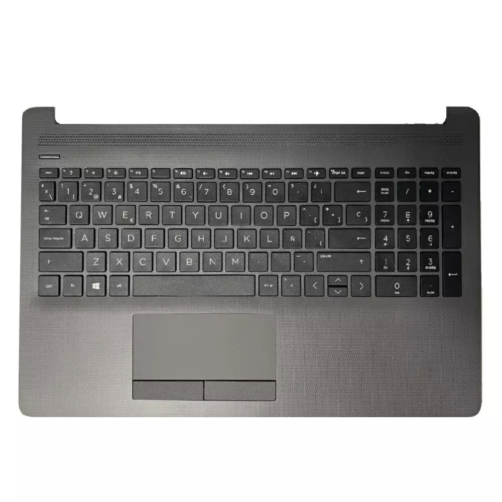 Top case + Teclado compatible para port&aacute;til HP 250 G7 / 255 G7 Gris oscuro
