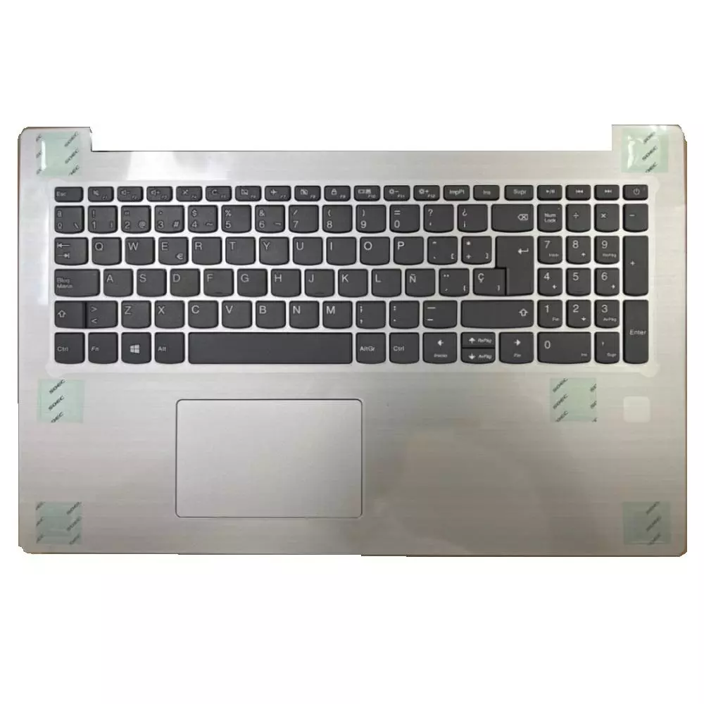 Top case + Teclado compatible para port&aacute;til LENOVO 330-15ICH Plata