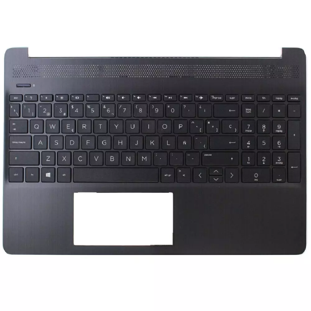 Top case + Teclado compatible para port&aacute;til HP 15S-EQ / 15S-FQ Negro
