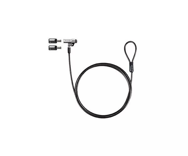 Cable de seguridad Nano para portatil con llave / 1.5 m / Gris Oscuro / Tooq / Bloqueo Llave  TQCLKC0045-G