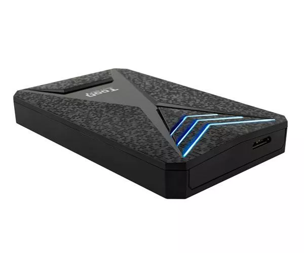 Caja externa Gaming 2.5 USB 3.0/3.1 Gen 1/ Sata / Tooq / 9.5mm / Leds Azul / TQE-2550BL