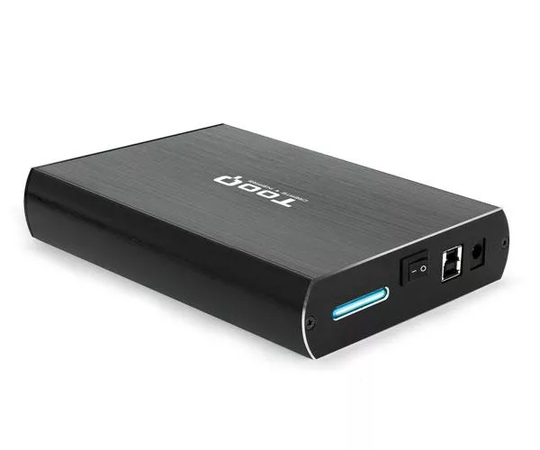 Caja externa aluminio 3.5 USB 3.0/3.1 Gen 1 Sata Tooq Negra TQE-3531B