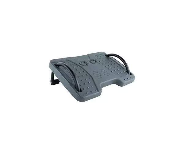 Reposapies Tooq / Ajustable en inclinaci&oacute;n / Goma antideslizante / Gris / TQFR0601-G