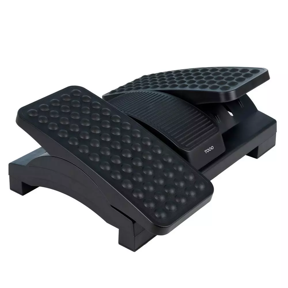 Reposapies Tooq / Ajustable en altura e inclinaci&oacute;n / Negro / TQFR0605-B