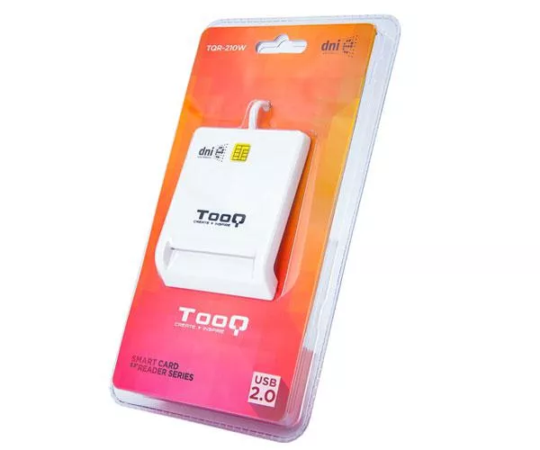Lector Dni externo Tooq USB 2.0 Blanco / DNI 4.0 / TQR-210W