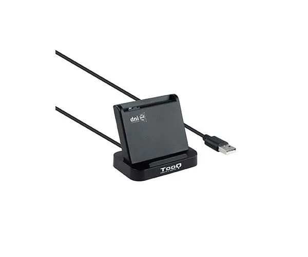 Lector Dni externo Tooq USB 2.0 Vertical / Dni 4.0 / Negro / TQR-220B