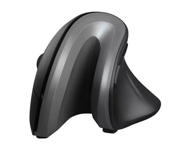 Raton Inalambrico Trust Verro Ergonomico / Angulo 60&ordm; / 1000-1600dpi / Negro