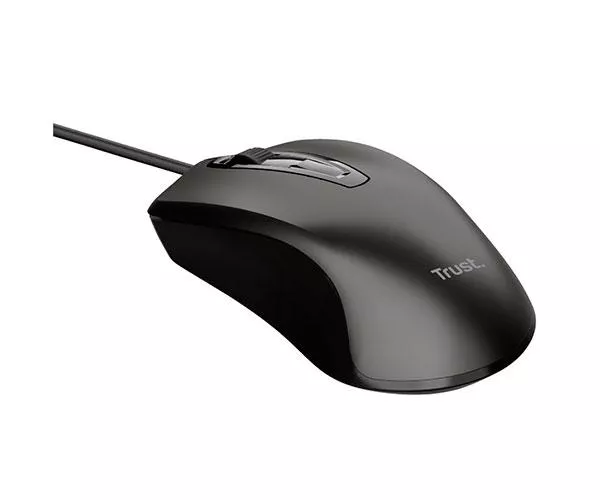 Raton Usb Trust Basics / 1200 Dpi / USB / 3 Botones / Negro  24657