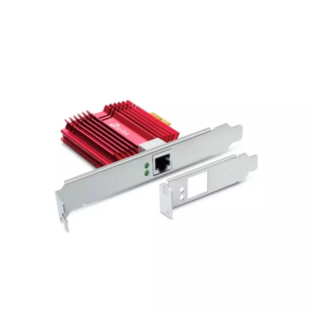 &divide; Tarjeta de red pcie 10gigabit tp-link tx401 incluye soporte estandar y de perfil bajo