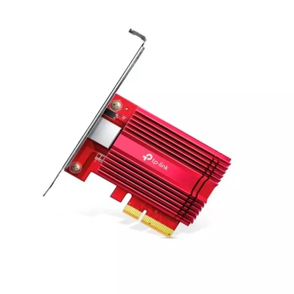&divide; Tarjeta de red pcie 10gigabit tp-link tx401 incluye soporte estandar y de perfil bajo