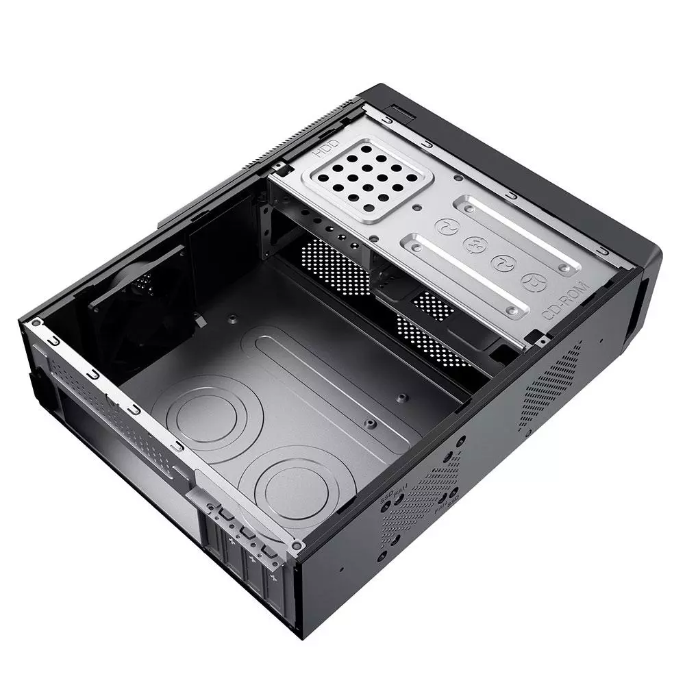 &divide; Caja microatx slim unyka uk2011 type c dise?o compacto fuente sfx 450w formato horizontal vertical