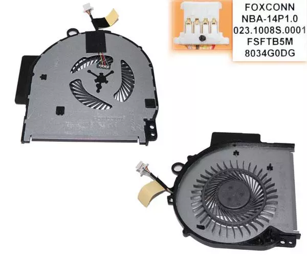 Ventilador compatible para portatil HP Pavilion x360 14-ba series / 924281-001