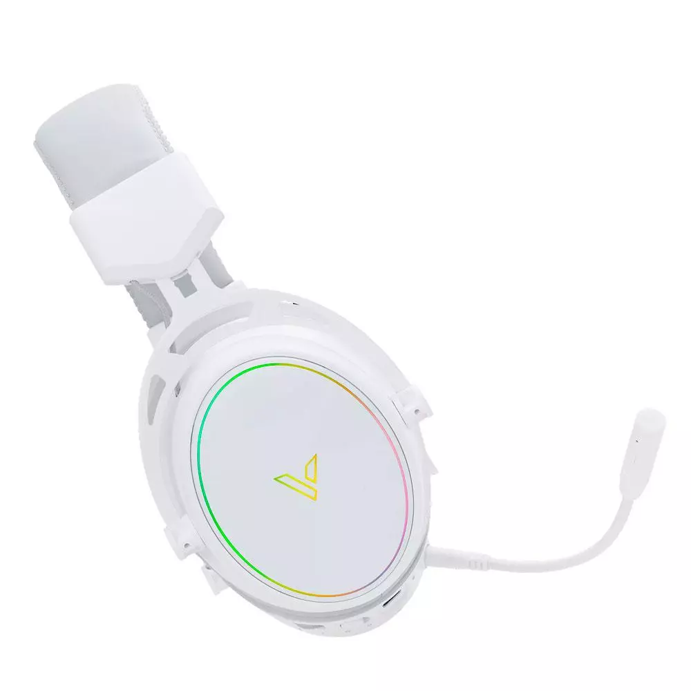 Auriculares inalambricos RAPOO VH800 Gaming / BT 5.2 / RF 2.4Ghz / RGB / Cancelacion de ruido / Blanco