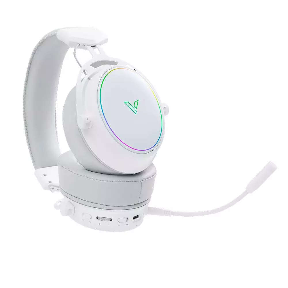Auriculares inalambricos RAPOO VH800 Gaming / BT 5.2 / RF 2.4Ghz / RGB / Cancelacion de ruido / Blanco