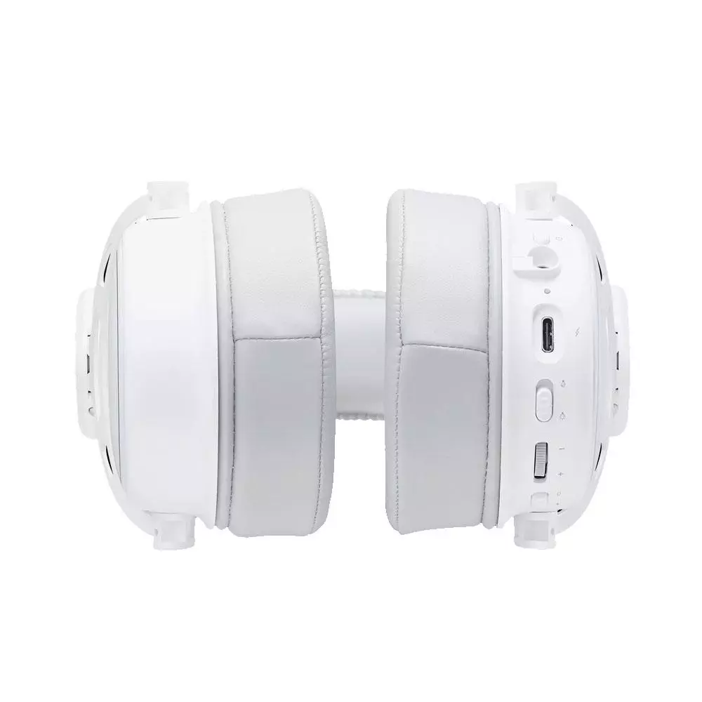 Auriculares inalambricos RAPOO VH800 Gaming / BT 5.2 / RF 2.4Ghz / RGB / Cancelacion de ruido / Blanco