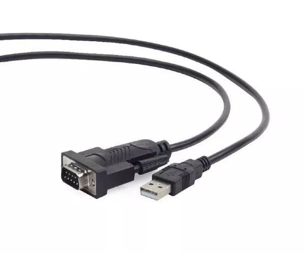Cable USB a Serie RS232 M/M / Db9m / Negro / Compatible Win 8 - Win 10/11 / Gembird Uas-db9m-02