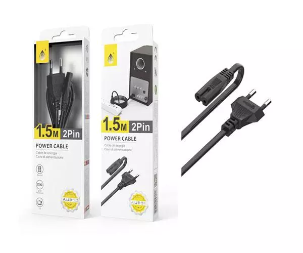 Cable alimentacion Philips forma ocho / 1.5m /  One+ / AU302