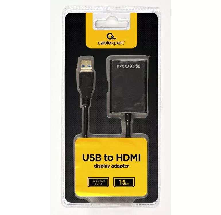 Adaptador Video Usb 3.0 a Hdmi Negro / A-USB3-HDMI-02