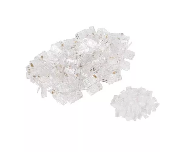 Conector RJ45 8 hilos cat.6e Utp con guia (pack 100 uds) Lanberg Plu-6000
